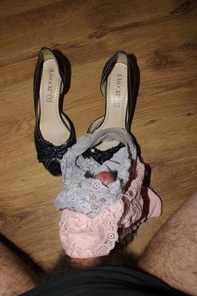 Panties and shoes borrowed from friend