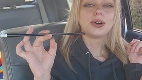 me smoking and talking about this vintage holder