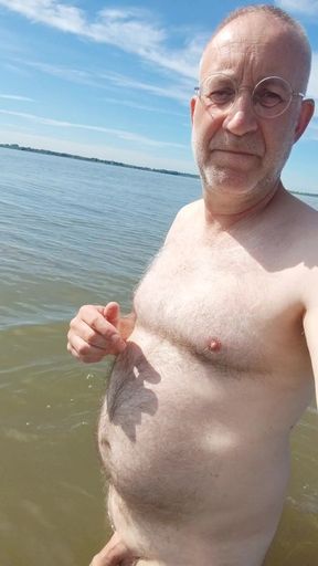 at the beach