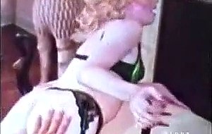 Vintage shemale gets anal stuffing