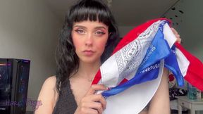 Bandana gag test bondage