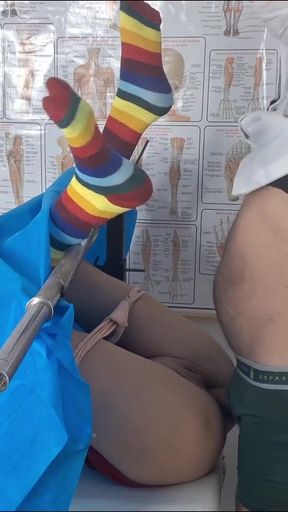 Thrilling moment from "Gynecologist fucks patient during exams!"