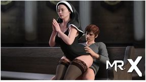 Lust Epidemic: mature nun right in the hall #59
