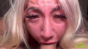 Slutty Stripper Rough Face Fuck &amp_ Deepthroat