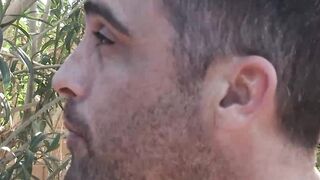 My horny stepbro Zane WIlliams takes me to the woods and fucked me