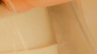Fucking myself inside the shower