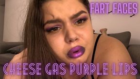 Cheese Gas Purple Lips Fart Faces
