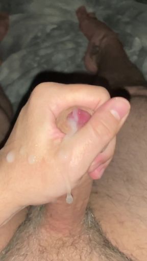 Memorable moment from "My neighbor woke me up on a sunday night - I masturbate listening to her - Precum - huge cumshot"