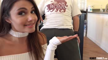 Adria Rae Seducing Stepdad For A Scorching Vlog Session