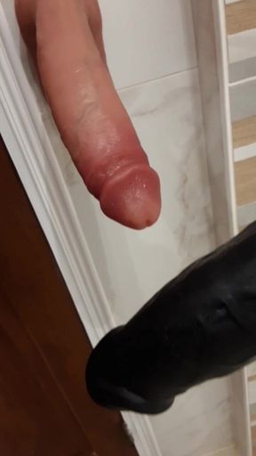 Big Cock Cumming Huge Dildo