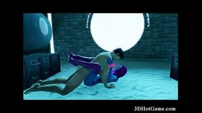 3D Blue Alien Babe Gets Fucked Hard in Ancient Temple for FacialCumshot Fantasy