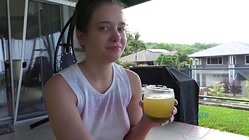 Pretty Gia Paige is getting fucked and creampied by a local, during her Hawaiian vacation