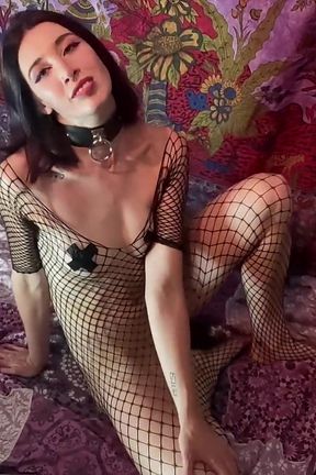 Playing with Tail Plug and Dildo