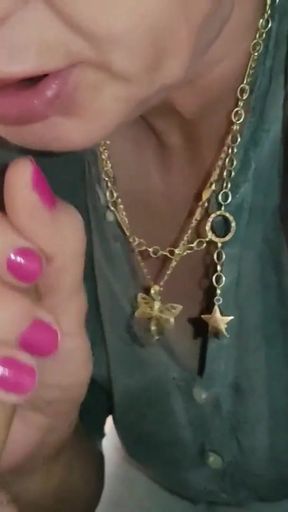 Insatiable Mature Whore Stepmother Sucks Stepson's Cock with Lust until Cum in Mouth   Clip 1