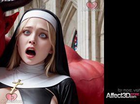 The Nun's Desire - AI Fantasy Porn by Aiillusion