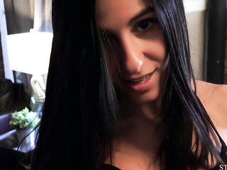 Begging for spunk flow! My ideal girlfriend, pink vagina lot of climax and cum in throat