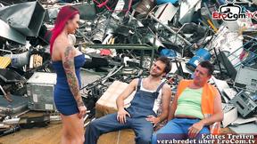 ”Junkyard Heat: Sexy MILF Explores Assfucking in an Unlikely Place”
