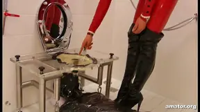 Lady Ashley Dominates Her Lover With A Piss Drinking Punishment Scene