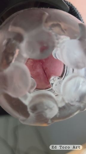 Big Cock cum shot with The Handy