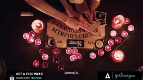 GIRLSWAY - Goth Lana Smalls & August Skye Summon Sex Spirit MILF Penny Barber - SPANISH SUBTITLES