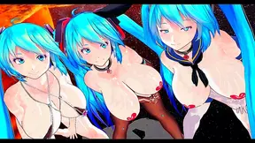 MMD Pair Grooves Wildly Before Pleading for Release in Hot Hentai Tryst