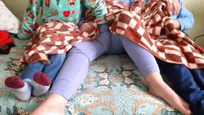 My Girlfriend's Stepsister Jerked Me off While the Three of Us Were Watching a TV Series