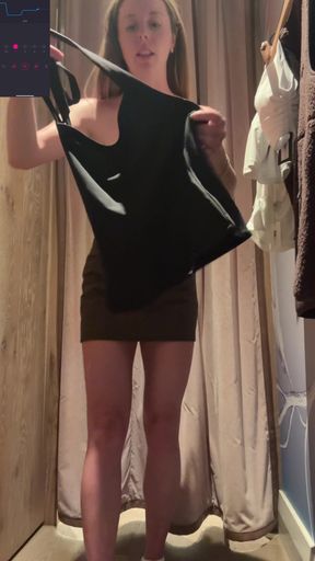 Aritzia Clothing Try-on Orgasm