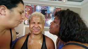 BIZARRE AND WET FACE LIKING OF TWO CRUEL BBW - BY RENATA COLOSSOS AND MORGANA BBW - NEW KC 2021 - CLIP 6 IN FULL HD