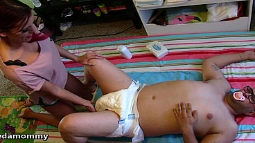 Bella Ink breastfeeding suckling and diaper change fetish