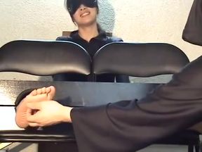 Humiliating Asiatic Pedicure: Tickled Toes in Bandages