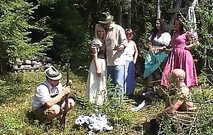 Mountain fuck fest babes with big tits group fucked