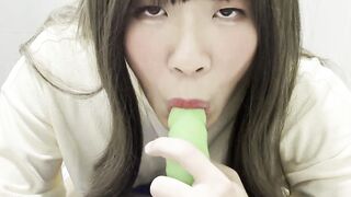 Suck Off and jism on fuck stick