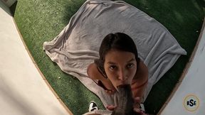 brazilian baddie bruna paz gets fucked outside by black american bbc