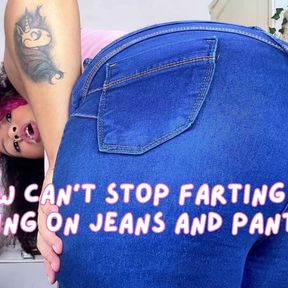 BBW Can&#039;t Stop Farting and Burping on Jeans and Panties 4K