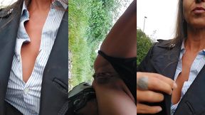coucou,je m arrete en bord de route pour faire une pause pipi... que tu ...
