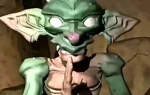D hentai threesome fucked by shemale and monster anime