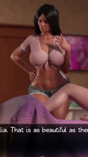 Captivating moment from &quot;TREASURE OF NADIA #14 Best Romantic Fuck with his Girlfriend Alia&quot;