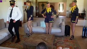 Creampie and Cum Airlines! We'_ll make you cum! Full Movie - Camera 1