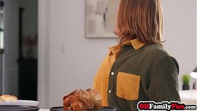 Big-titted MILF and teen babe share a big cock