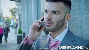 Latino businessman Gustavo Cruz raw rides Pol Princes massive cock