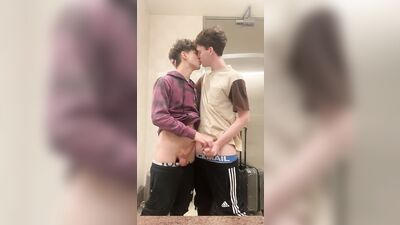 Twink, 18 Year Olds in the Airport Bathroom