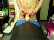 My japanese little percel, Premature ejaasing waist swinging in rodeo machine!