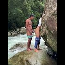 young Indian man with a big cock fucking outdoors