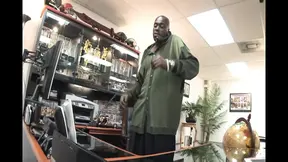 Brave Nubian pussy takes black cock in full doggy style