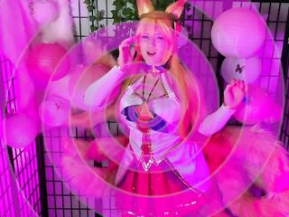 Star Guardian Ahri Combat Training TEASER OmankoVivi Cosplay Ahegao League of Legends