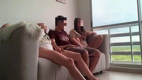 Fuck Buddies! My Best Friend and Her Stepsister Invited Me Over for a Movie Night Threesome