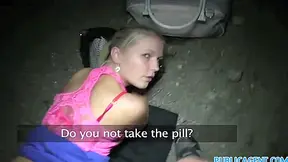 Russian Blonde Gets Fucked In The Bushes