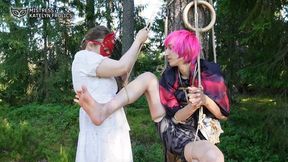 THE FOREST ADVENTURES with ZEPHYR predicament bondage HD 720p