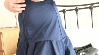 Saucy bimbos is eager to throw her clothes away and showing off nude for you