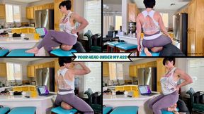 Your Head Under My Ass - Goddess Rapture Uses Her Slave As Human Furniture For Her Ass - Head and Face Sitting Crush His Head Under Her 190 lbs - UltraHD (WMV)